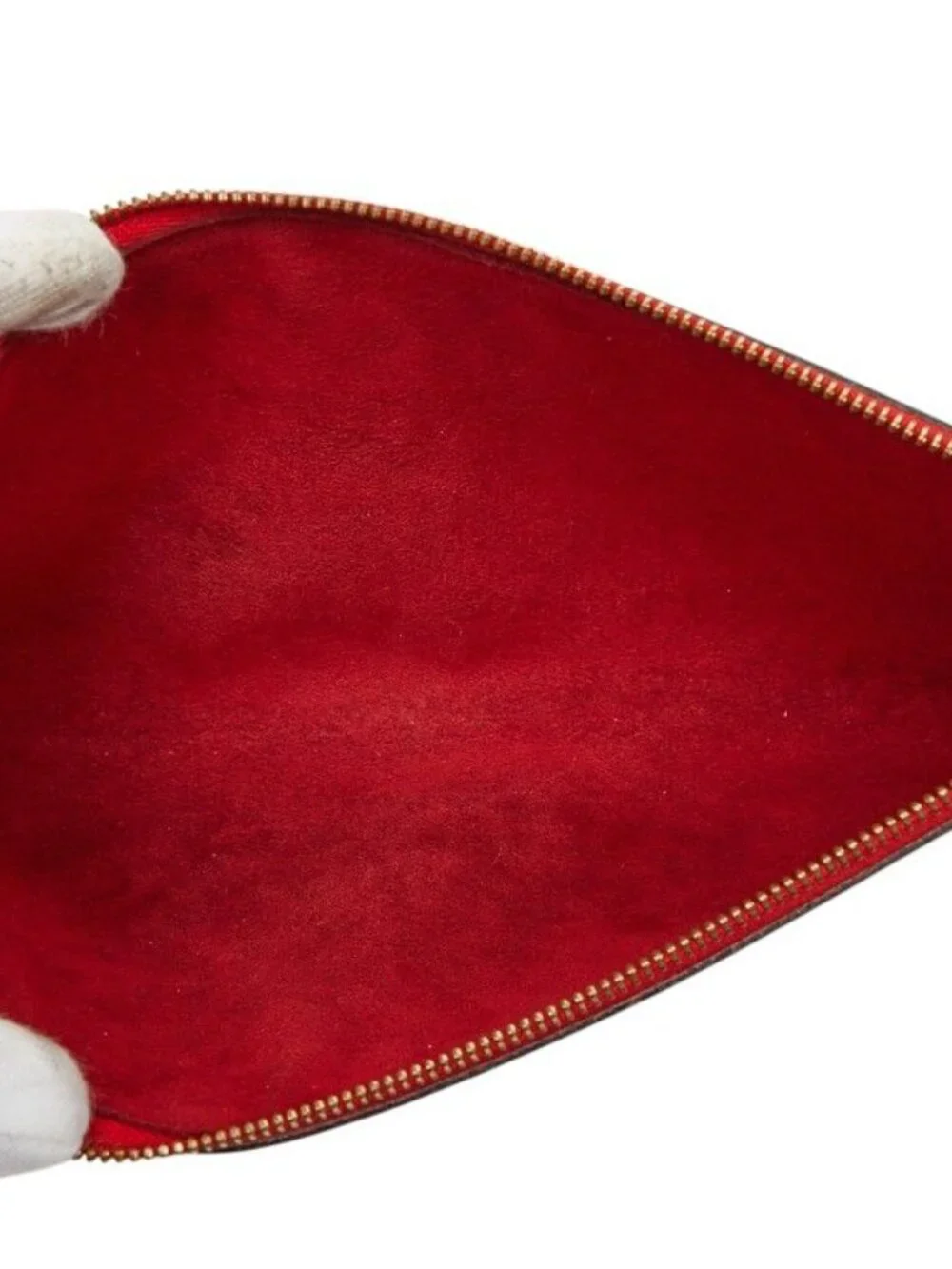 Louis Vuitton Epi Pochette Pouch Castilian Red Leather - Picture 6 of 8